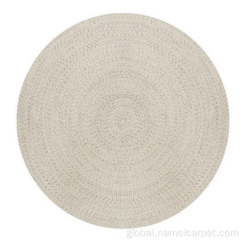 China white ivory Round patio outdoor carpet rugs Supplier